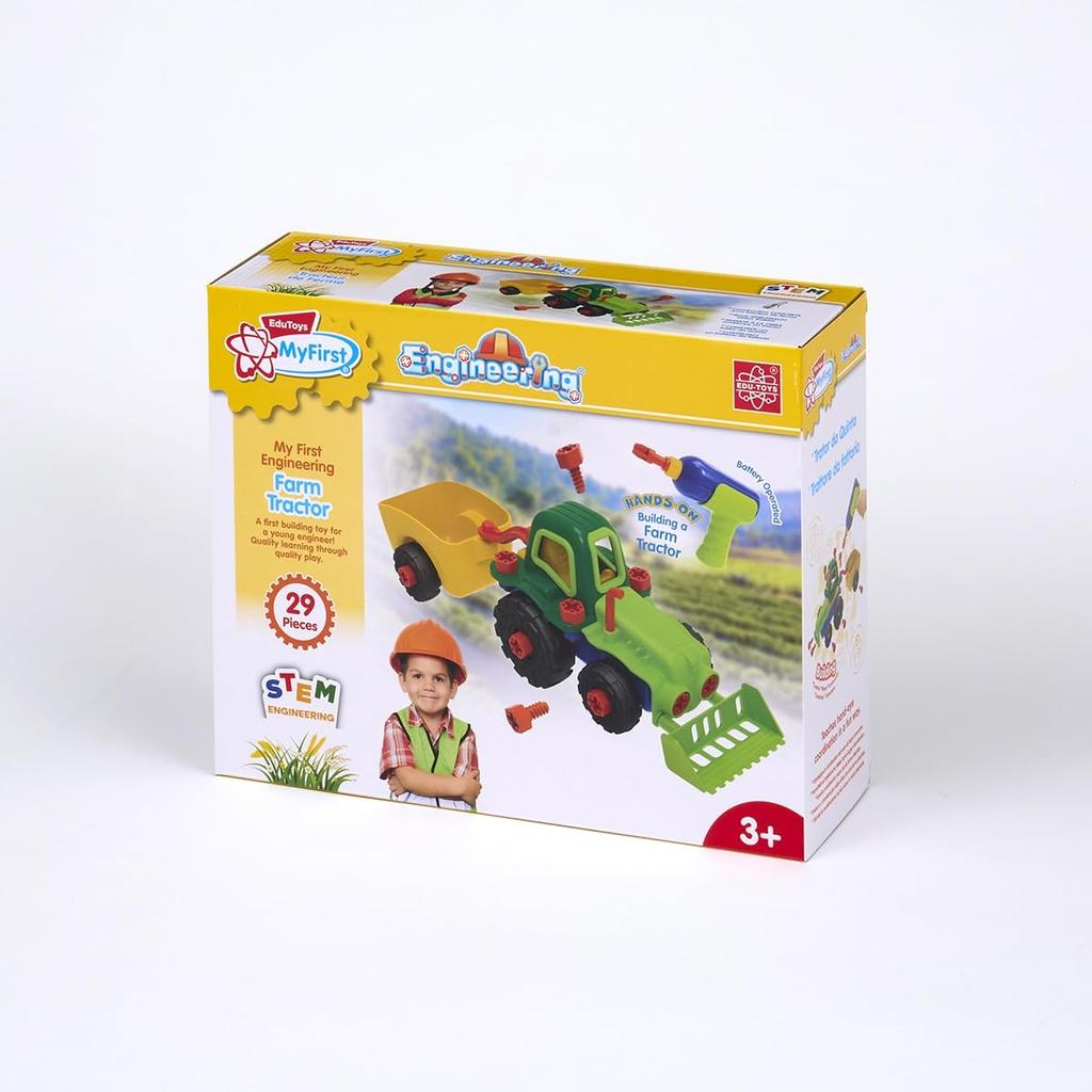 Bornelund EDU-TOYS Let's Make It! My First Tractor (Around 3 Years Old) EDJS030