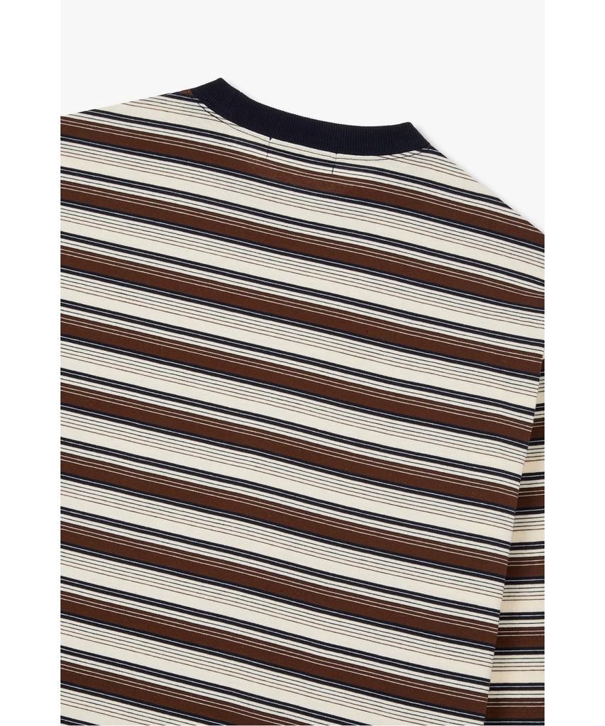 STUDIO TOMBOY [Men] Striped Long Sleeve T-Shirt _Brown_91M6322811