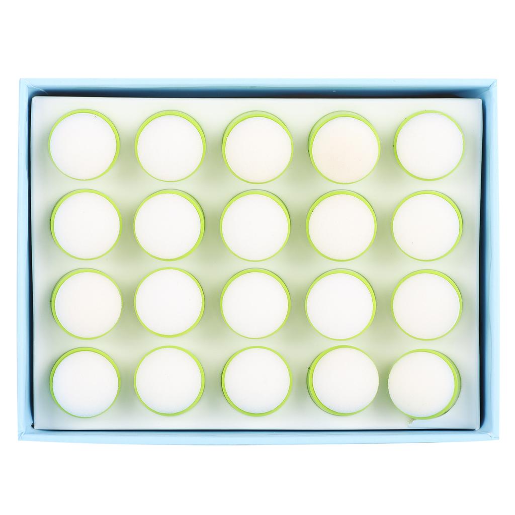 20Pcs Finger Sponge Daubers Green Children  Painting Ink Pad Stamping Tools Boxed