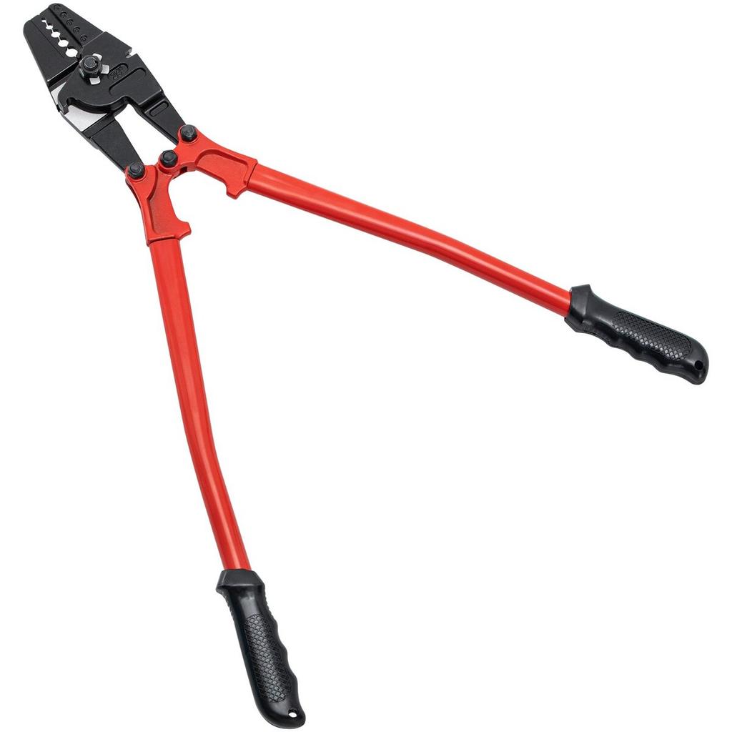 24 Inch Hand Swager Crimper 5 Cavity 1/16 to 3/16inch Swaging Tool for Copper Aluminum Oval Sleeves and Stop Sleeves Wire Rope Crimping Tool Propress