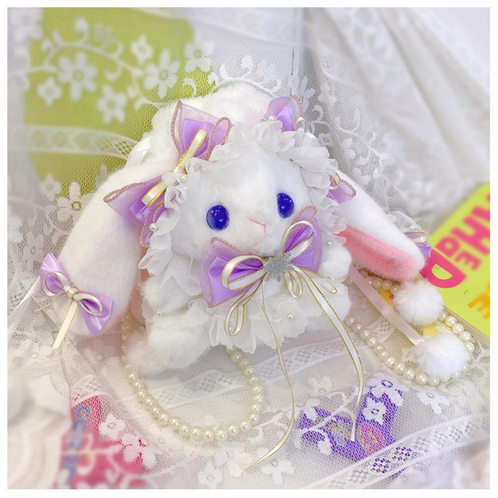 Hairy Doll Bag Bow Big Ears Bunny Doll Bag