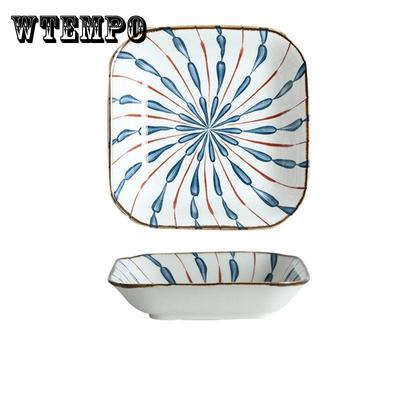 Επιτραπέζια σκεύη Μπολ Πιάτο Underglaze Κεραμικό Μπολ Οικιακό Δημιουργικό Μπολ Ρύζι Σούπα Μπολ Νουντλ Μπολ Τετράγωνο Πιάτο