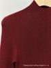 Machine Washable Metallic Thread Round Neck Sweater, Fine Spun Merino Wool, Half High Neck Base Layer