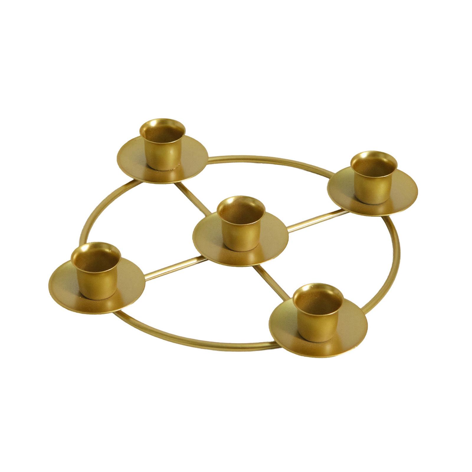 

Christmas Advent Wreath Candle Holder, Metal Candle Holder, Festive Table Decoration, Home, Party Decoration One Size