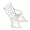 1:12   Miniature Furniture Wooden Rocking Chair for Dolls House Decor Toys (White)