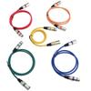 5PCS XLR Male to Female XLR to XLR Microphone Cable 3 Pin Color Coded Mic Patch Cord  for Mic Mixer