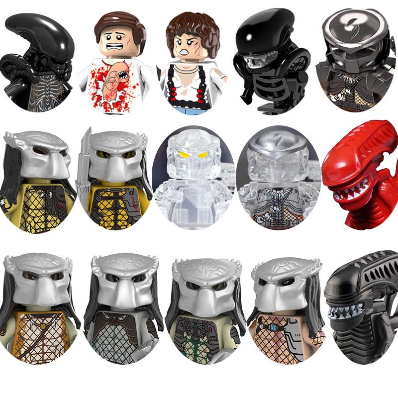 Film de Groază Prometheus Terminator Predator Vs Alien Ellen Ripley Blocuri de Asamblat Personaj Cadou de Crăciun Jucării