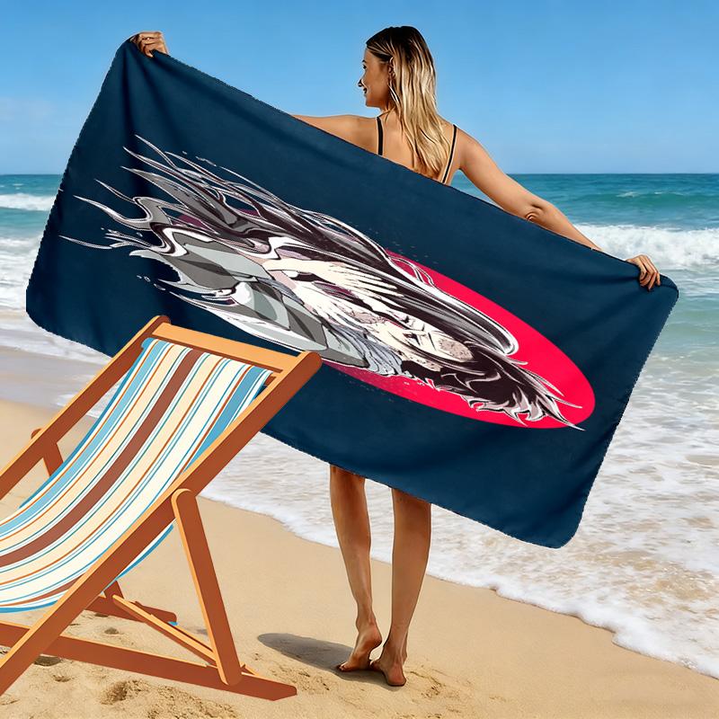 Shadow Warrior's Crimson Blade Beach Towel Soft Outdoor Camping Quickdrying Swim Towel Swim Outdoor Pool Towel Fashion Printing