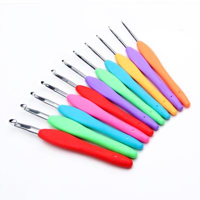 Creative 0.20 - 10mm Häkelnadel Softgriff 1 Stück Stricknadeln Weben Nähwerkzeuge Haken Nadeln Aluminium Handwerk Garn