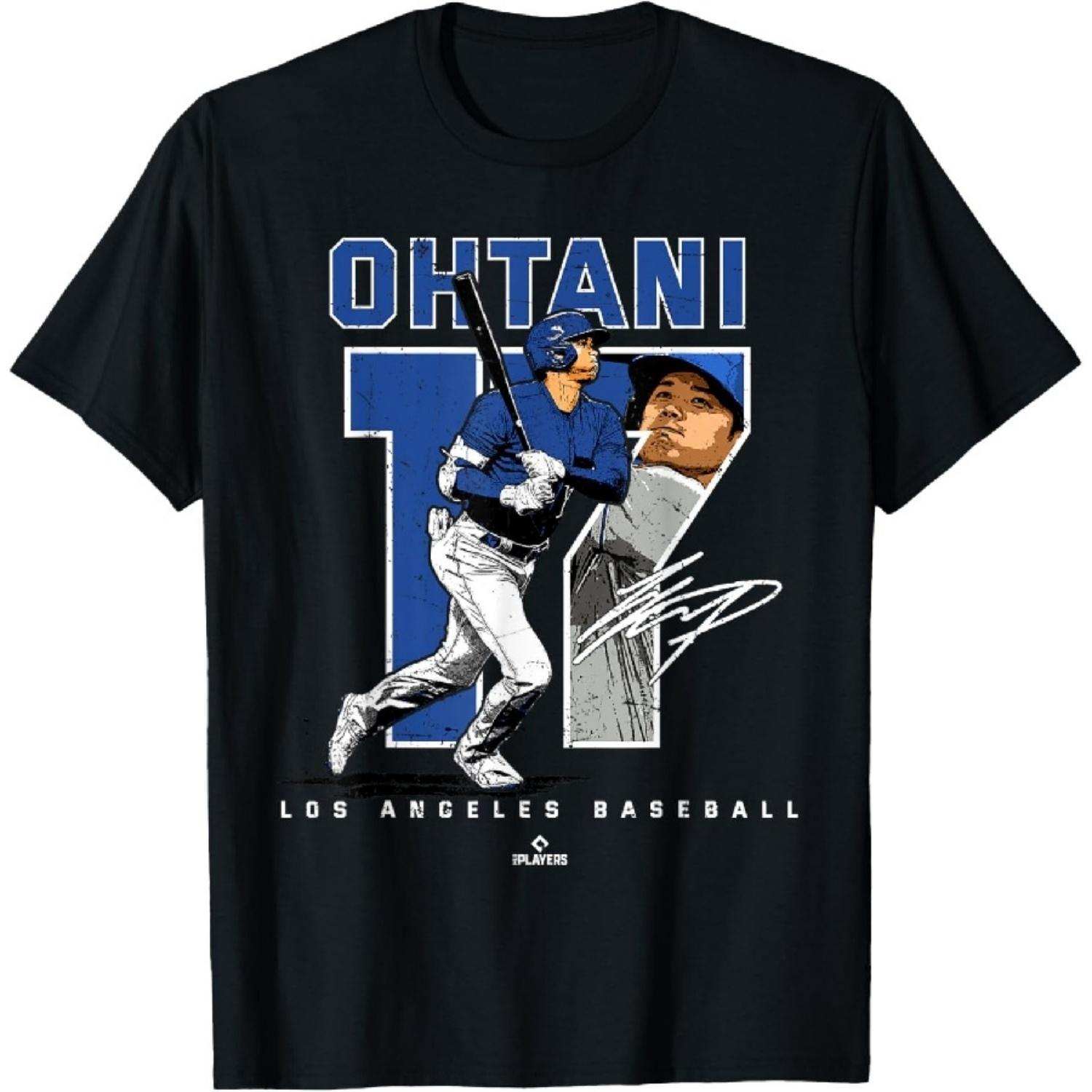 Номер и портрет Сёхэя Отани Лос-Анджелес MLBPA Футболка S