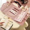 Foldable Travel Jewelry Bag Portable Necklace Earrings Rings Case Organizer Jewelry Storage Bag For Girls Journey Essentials