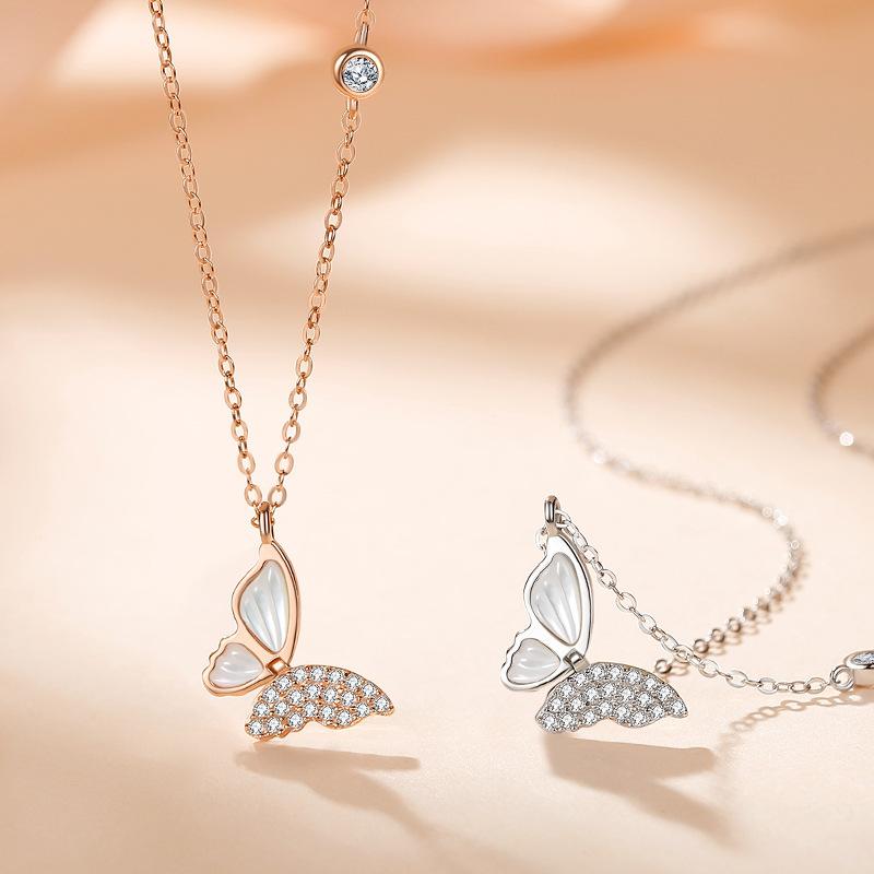 Tancise S925 Sterling Silver Luxury Personality Pendant Necklace Women's Classic Tide Necklace