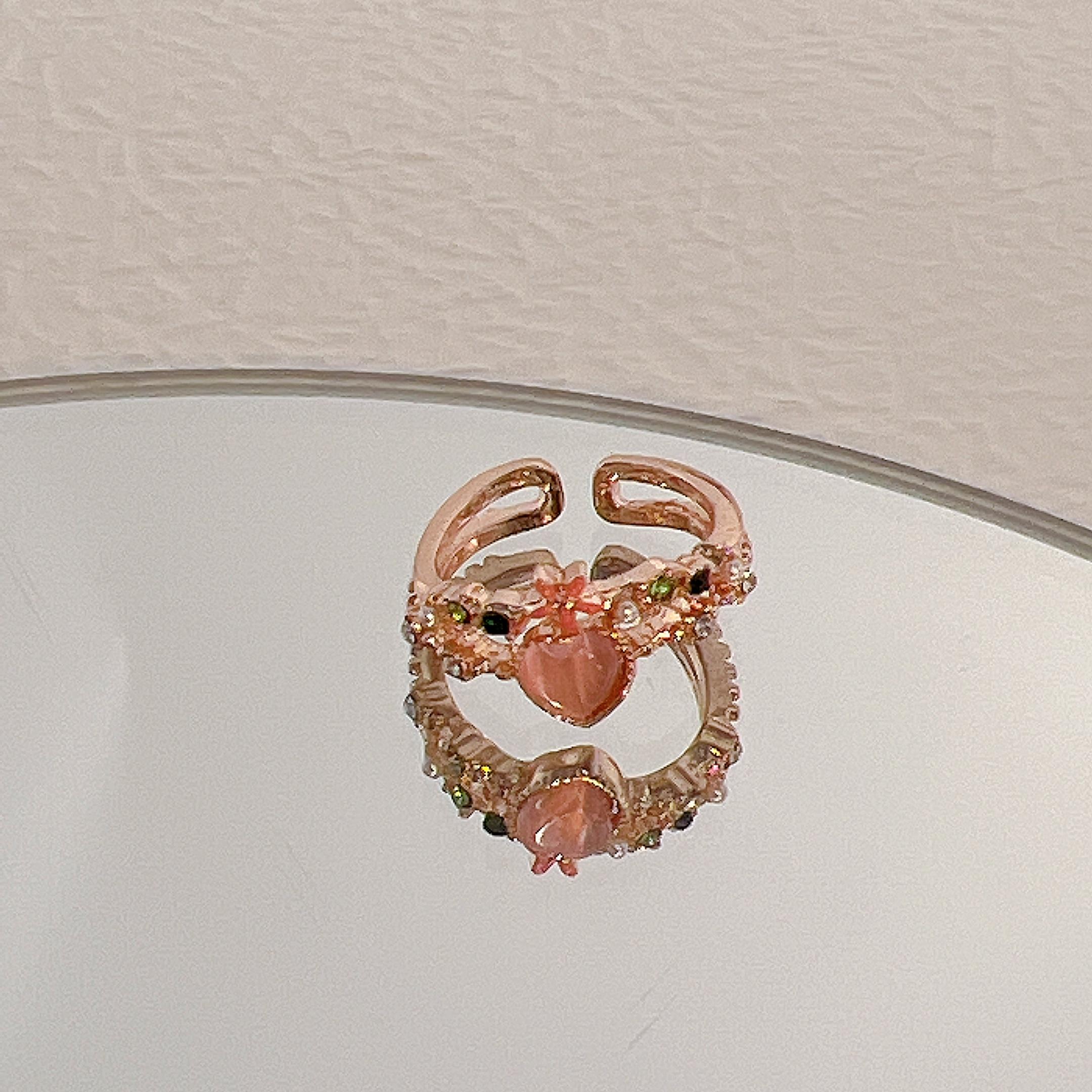 

17 км Y2K кольца с кристаллами Kpop сердце регулируемое кольцо нерегулярной геометрии панк винтажные кольца набор для женщин девочек новые модные украшения