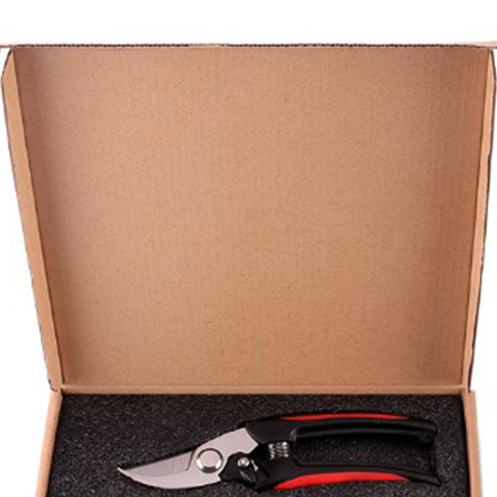 Silver and Red Pruning Shears Set Heavy Duty Bypass Pruners Professional Flower Shears