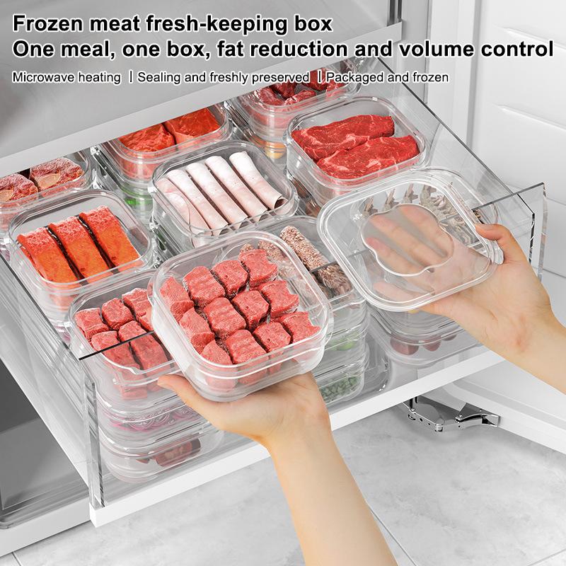 1Pieces Refrigerator Storage Box Meat Storage Box Food Packaging Box Food Grade Refrigerator Special Arrangement
