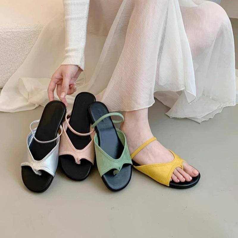 Fashion Fashion Soft Sole Flip Flops Women Slippers Flats Sandals Casual Shoes Woman 2025 Trend Elegant Dress Summer Clip Toe Slides