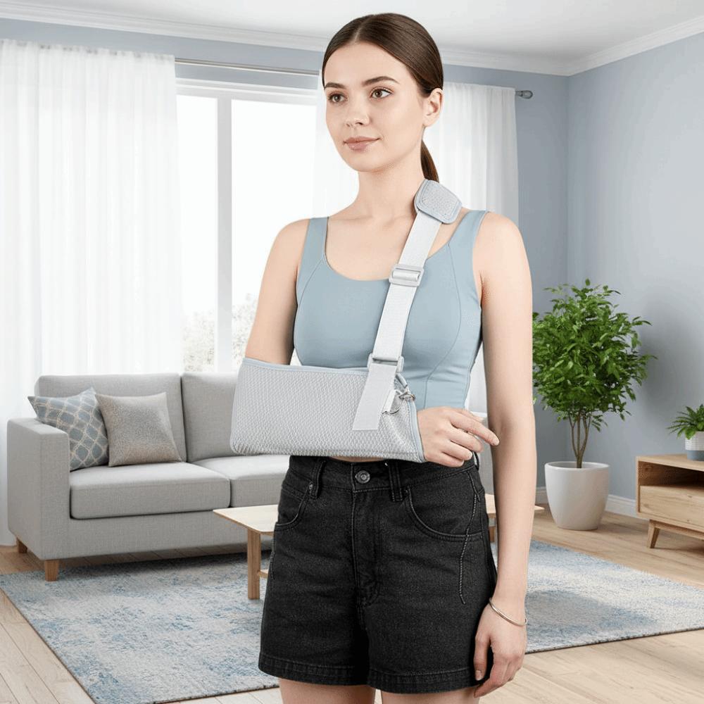 Breathable Forearm Brace Adjustable Strap Elbow Support Strap Wrist Fixed Protector  Adult