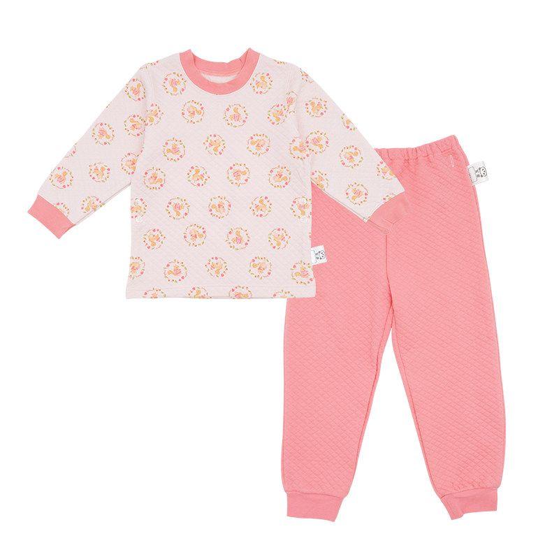 Autumn and Winter Pure Cotton Thermal Clothes Two-Piece Homewear Suit
