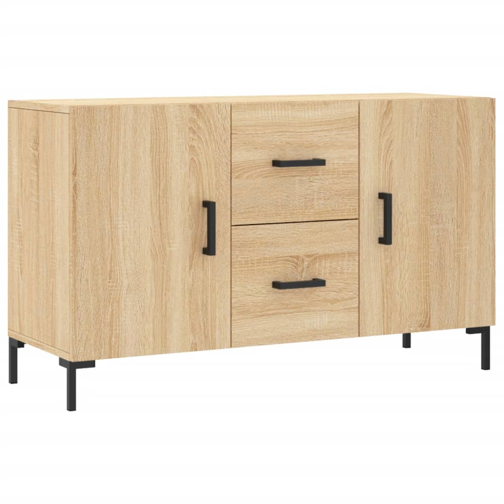 Cómoda, Roble Sonoma, 100X36X60 Cm, Material Derivado de la Madera