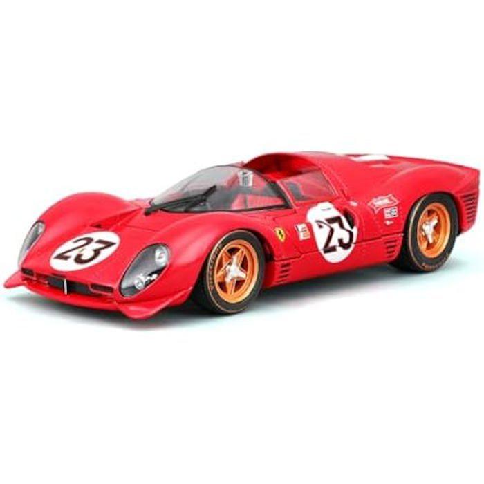 Modèle réduit - BBURAGO - Ferrari Racing - 330 P4 Daytona - Rouge - Nouveauté 2024 - Détails précis
