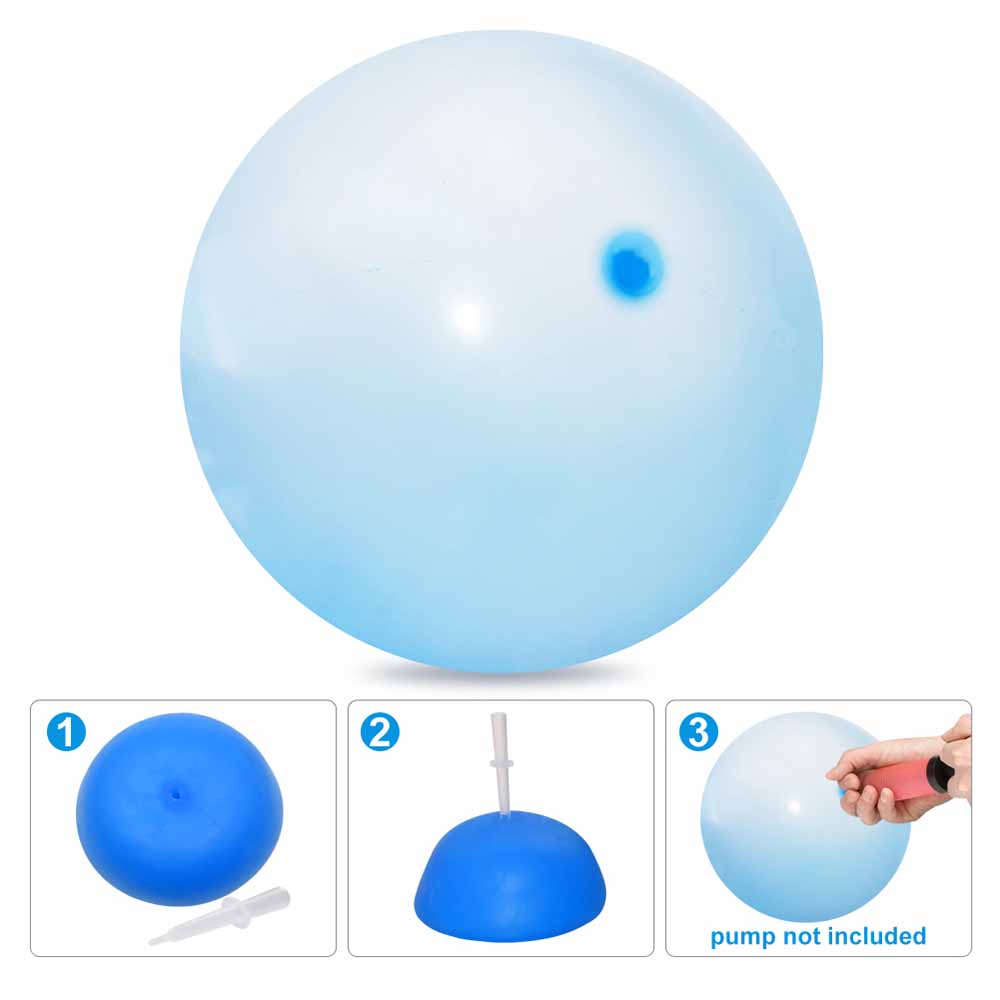 Inflatable Elastic Ball Kids Blow Up Balloon Toy Children Outdoor Soft Air Water Filled Bubble Ball Fun Party Game Summer Gift