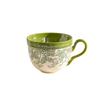 Ceramic Handle Cup With Spoon, Breakfast Cup, Oatmeal Bowl, Heated Milk, Flowering Coffee Cup, Saucer Bowl