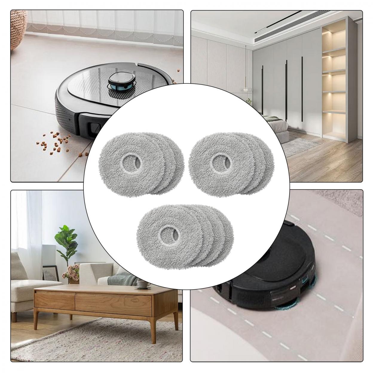 

Microfiber Mop Cloths Compatible with For Conga 9590 9990 10090 Models 4 PACK