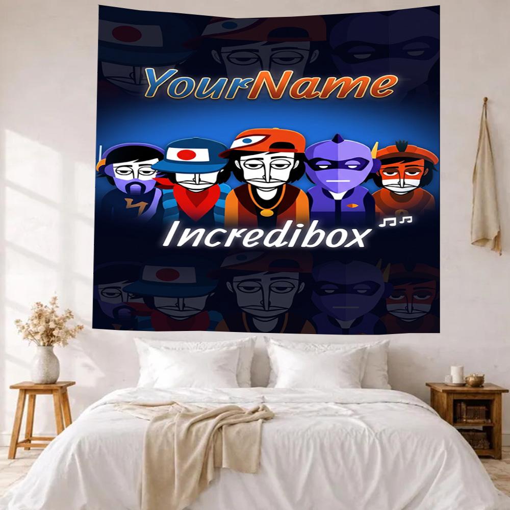 Incredibox Custom Your Name Wall Decor Tapestry Art For Pet Memorial Birthdaywedding Party Backdrop Family Gift