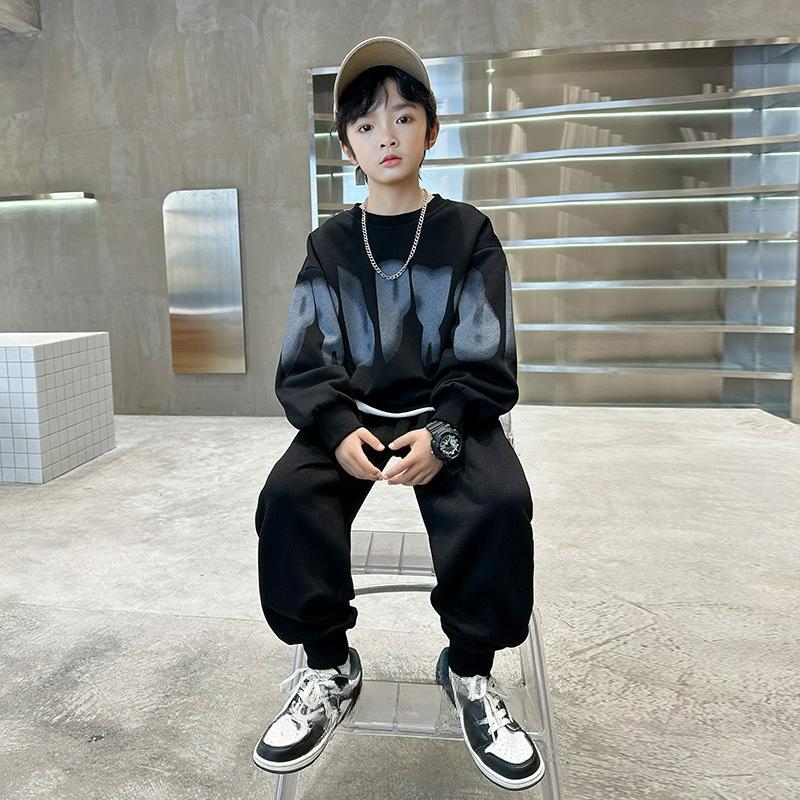 Boys  Spring Suits, Trendy Ruffian Handsome Children s Spring and Autumn Sweaters, Handsome and Fashionable Spring Sportswear 120