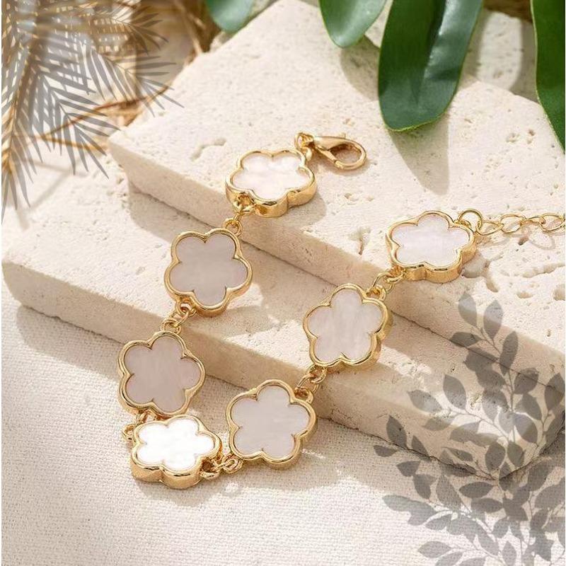 Богемная Мода Классический Леопардовый Принт и Клевер Мульти-Опциональный Гламурный Браслет Набор Украшений