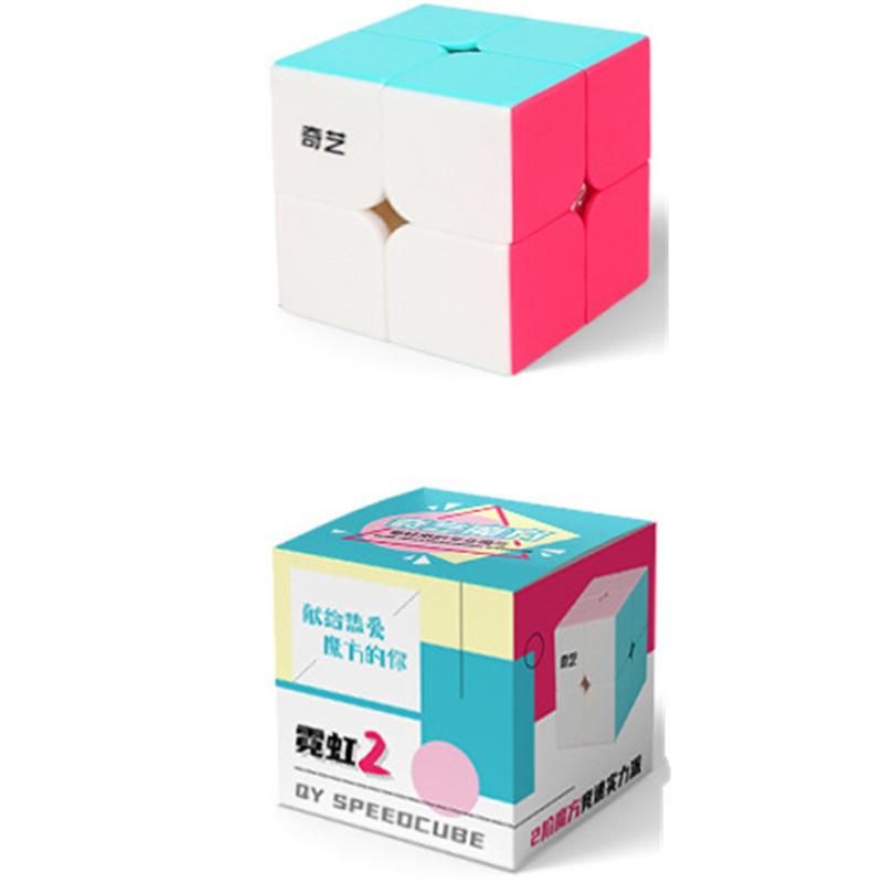 Magic  Cube Qiyi Neon Macaron Series Easy Turning Smooth Relieve Stress Magic Cube