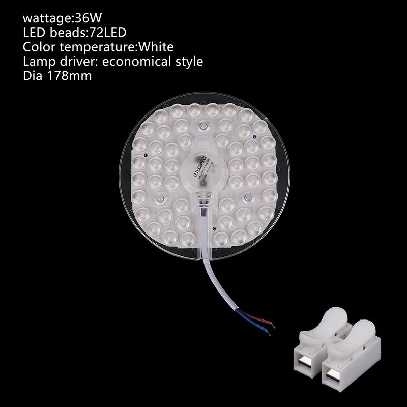 1 Sada 12W 18W 24W 36W 48W LED Panel Panelové Světlo Náhrada Stropní Ventilátor Nástěnné Svítidlo Kulatý Modul 220V LED Stropní Světlo Modul