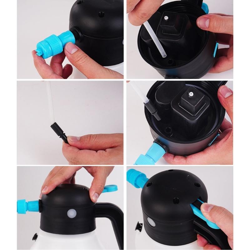 Electric Foam Sprayer Handheld Foam Bottle USB Rechargeable for Car Washing Outside Car Detailing Accessories