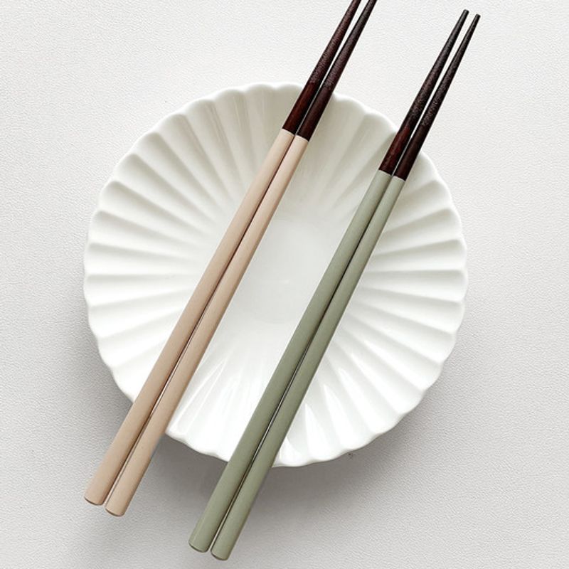 TWIG NEWYORK Sandal Chopsticks 4-Piece Set (Pink/Coral/Beige/Gray)