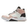 Li Ning Chaussures de Basket-ball Rétro Montantes Amortissantes Antidérapantes Résistantes à l'Usure Respirantes Légères Femmes sneakers Blanc Marron Noir AGBR084-2