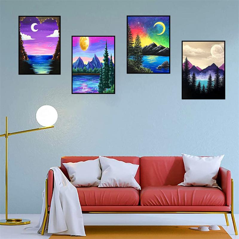 DIY Diamond Painting Beautiful Night View Cross Stitch Kit Mosaic Art Diamond Painting Full Circle/Square Diamond Home Decoration