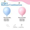 Balloon Chain 12 Inch Macaron Pink Blue Latex Balloon Boys and Girls Party Decoration Set Sex Balloon