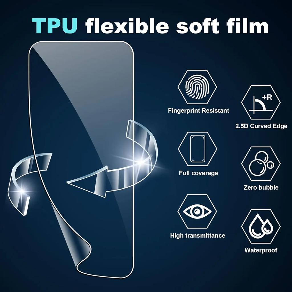 Tempered Glass Screen Protectors for Samsung Galaxy Z Flip 7 6 5 Soft Hydrogel Film Anti-scratch Lens Cover for Samsung Z Flip 7