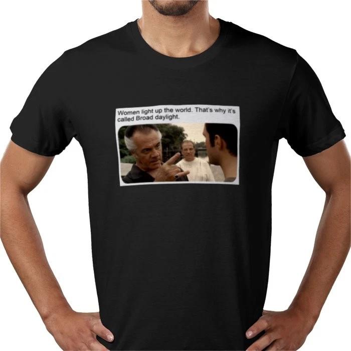 

Sopranos 90s Paulie Walnuts meme funny Tee black Tony Soprano T shirt UK L
