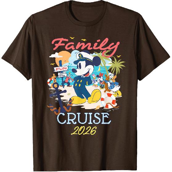 Disney Mickey Mouse & Friends Family Cruise 2026 Vacation T-Shirt