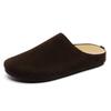 Wildleder Halbschuhe für Herren Mules Große Größe Semi-Drag Loafer Hausschuhe Offene Rückseite Freizeitschuhe Slides Sandalen Slip-On Flache Schuhe