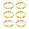 6/12Pcs Golden Napkin Rings Metal Circle Design Napkin Holders Buckles Family Dinner Wedding Party Table Decoration