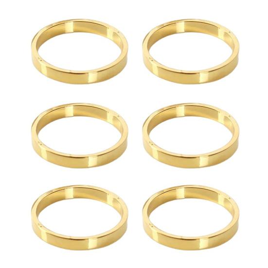 6/12Pcs Golden Napkin Rings Metal Circle Design Napkin Holders Buckles Family Dinner Wedding Party Table Decoration