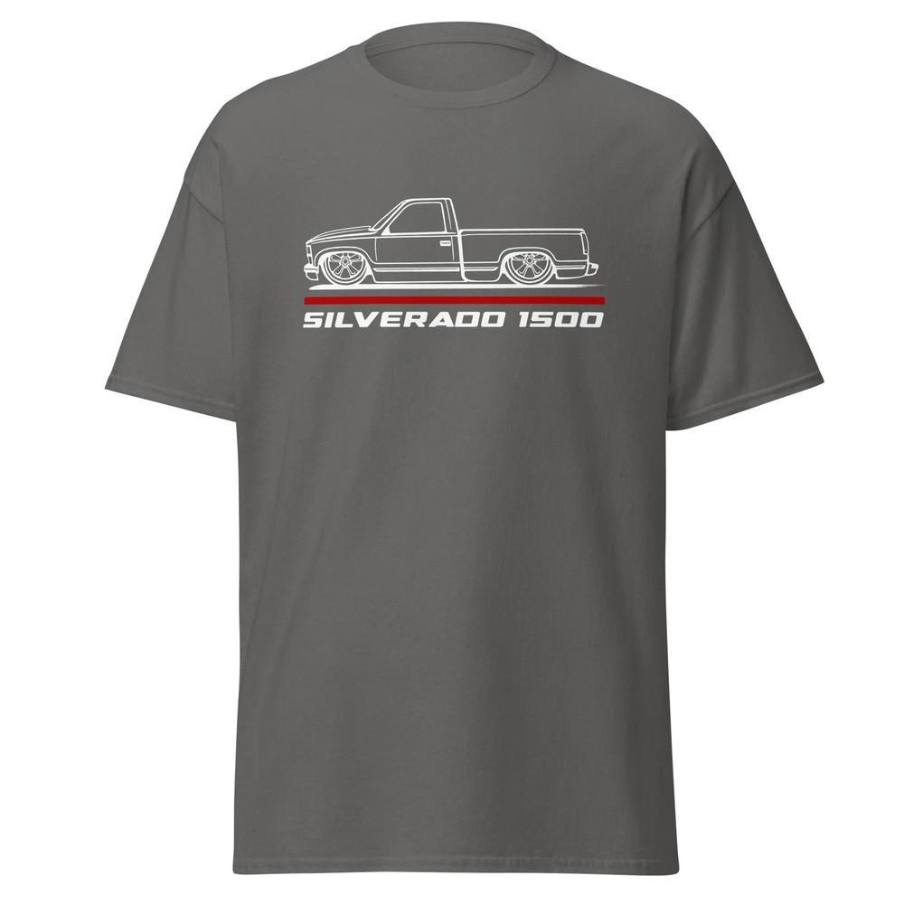 Premium T-Shirt For Chevrolet Silverado 1500 Truck Car Fans Birthday Gift_sale @ Unisex T-Shirt XL