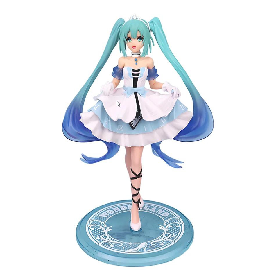 11-20CM Hatsune Miku X Cinnamoroll Figure Anime Collectible Models Decorative Decorations Children Birthday Christmas Kawaii Gif