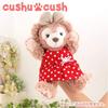 cushu cush Puppet-Sized Duffy and ShellieMay Plush Doll, Dress-Up Costume, Red Polka Dot Dress (Single Item) 291PT