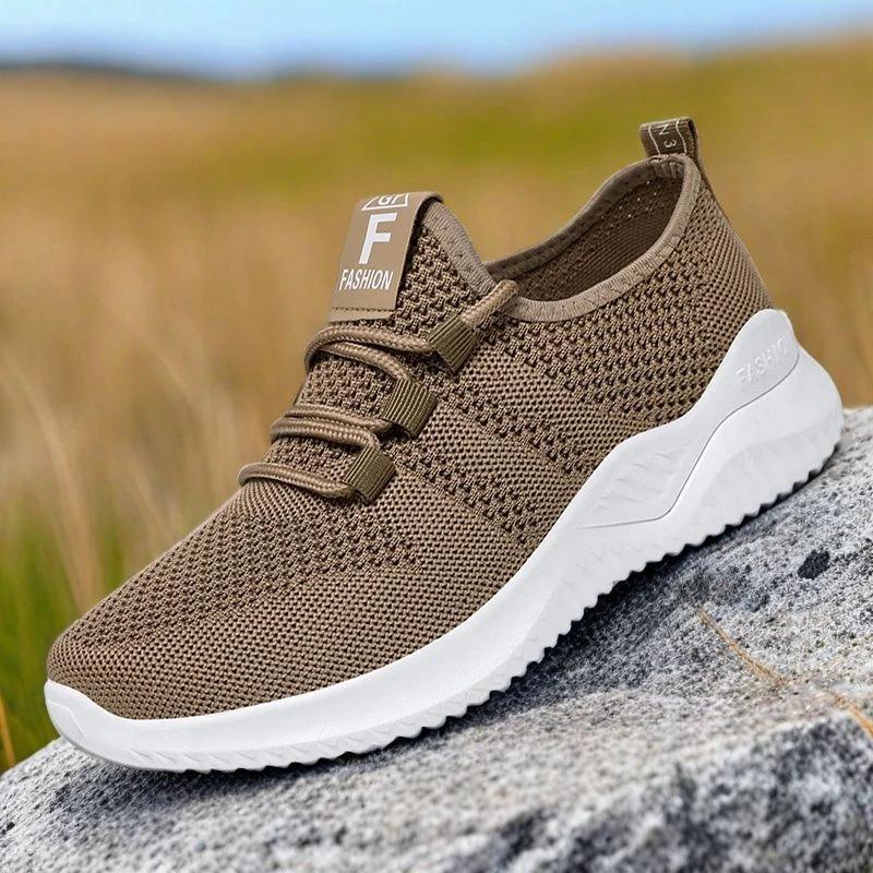 2025 new old Beijing cloth shoes one-pedal versatile comfortable lightweight fly-woven non-slip soft surface casual shoes