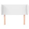 VidaXL Tête de lit avec oreilles Blanc 93x23x78-88 cm Similicuir3116943