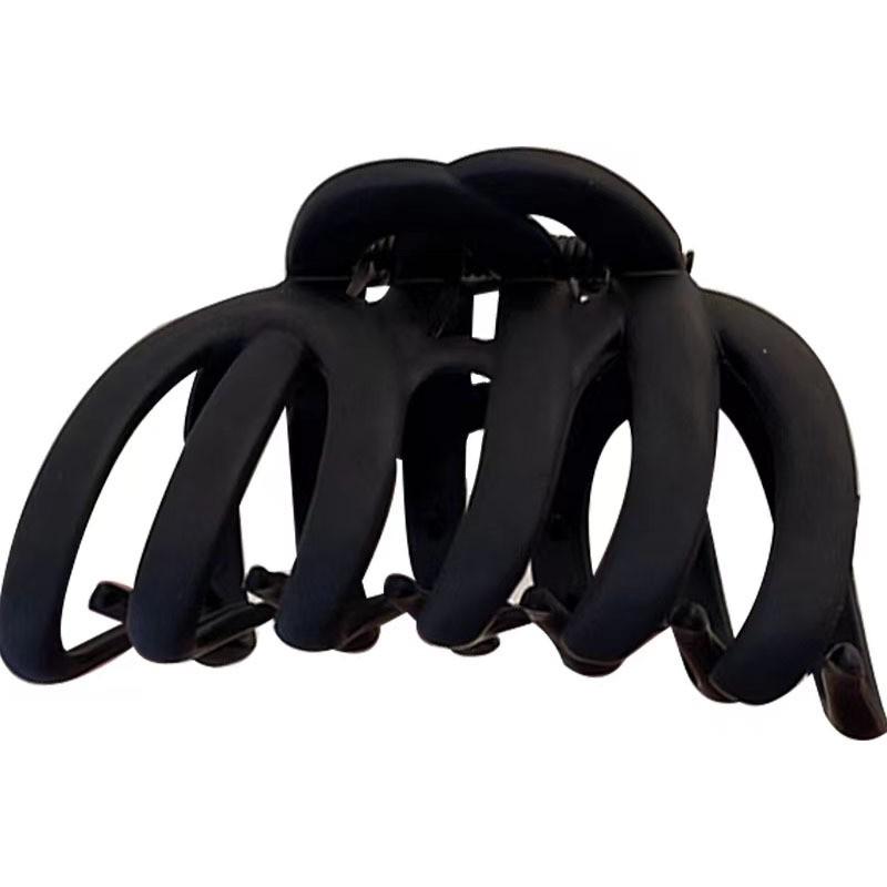 Extra Large Durable Pumpkin Claw Clip for Thick Hair - Wide, Non-Damaging Rubber Grip
