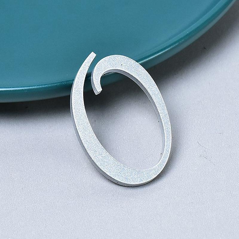 0-9 Acrylic Self Adhesive House Number Sticker Frosted Silver Gold Color Doorplate Home Door Plaque Numbers Sign New